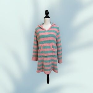 Striped Pink and Aqua chenille Lounge/Beach Wear by Rhonda Shear